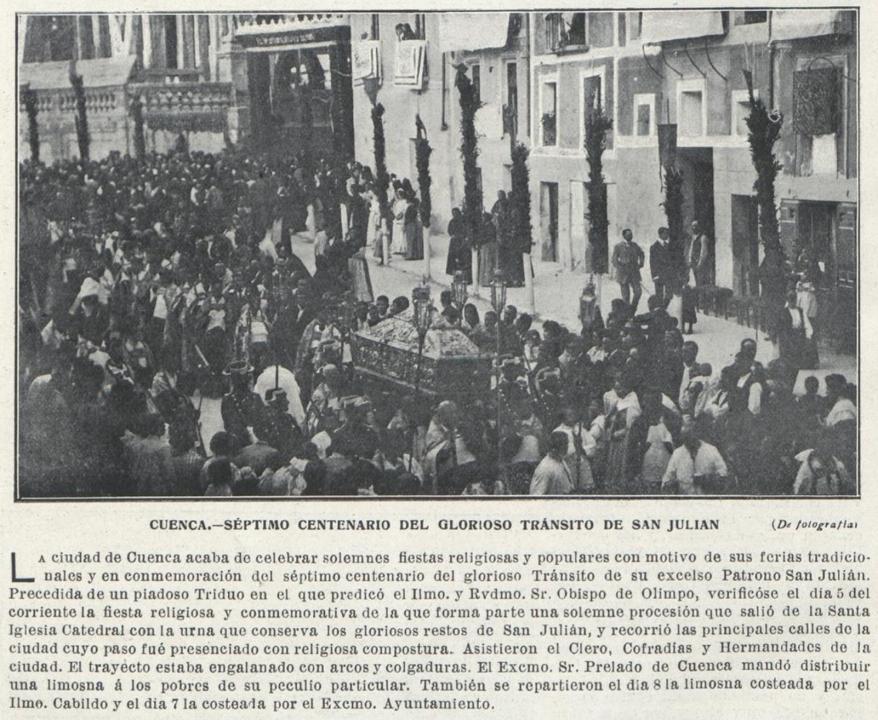 San Julián de Cuenca y su cuerpo martirizado 