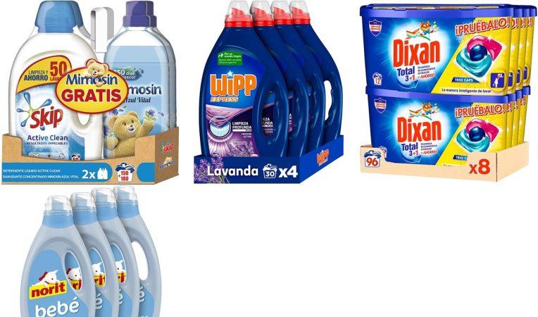 Los packs de detergentes para lavadoras que salen muy bien de precio por Amazon