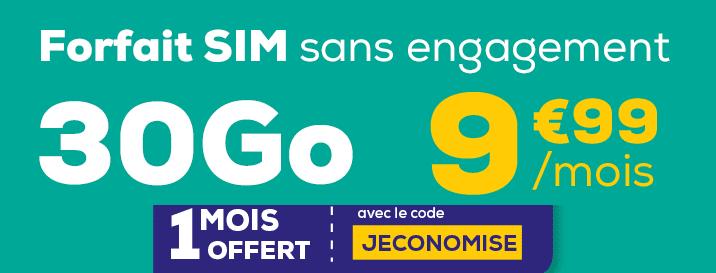 Forfait mobile 30Go en promotion dès 6.99€ : lequel choisir parmi ces cinq opérateurs ? 