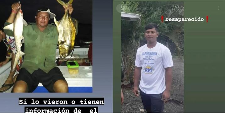 Distraught relatives of fishermen who disappeared in Panama Oeste