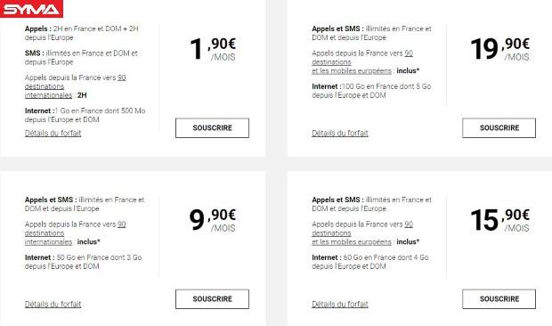 Syma Mobile : les appels vers les portables d'Europe désormais inclus sans frais 