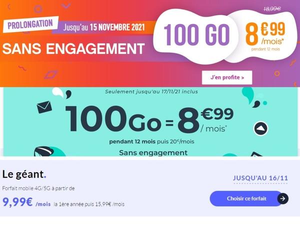 Coriolis, Cdiscount ou Prixtel : quel est le meilleur forfait mobile avec 100 Go pour moins de 10€ ? 