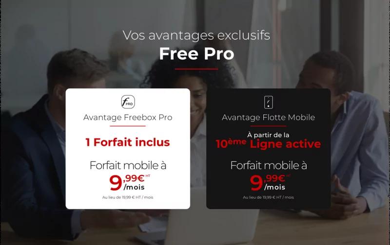 Free Pro lance son avantage flotte mobile, des forfaits 5G avec 150 Go à 9,99€ par mois 