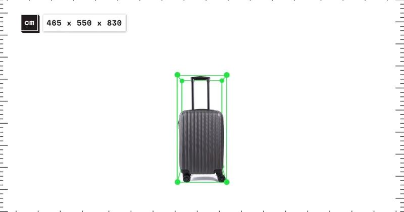 An app to measure your suitcase with augmented reality