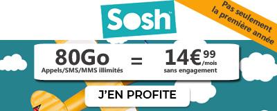 Free vs SOSH : un forfait mobile 80Go en promo à partir de 9.99€ 