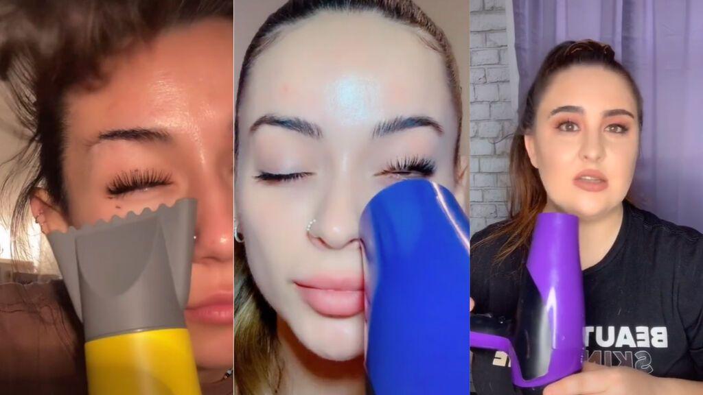 Curl the eyelashes with a hair dryer: the new dangerous trend that has gone viral on Tiktok