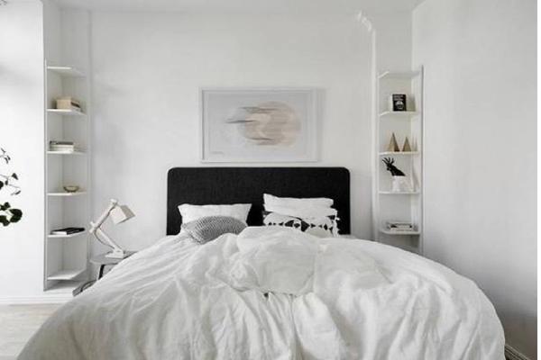 Ideas to decorate a small bedroom and some storage tricks so you don't miss a dressing room
