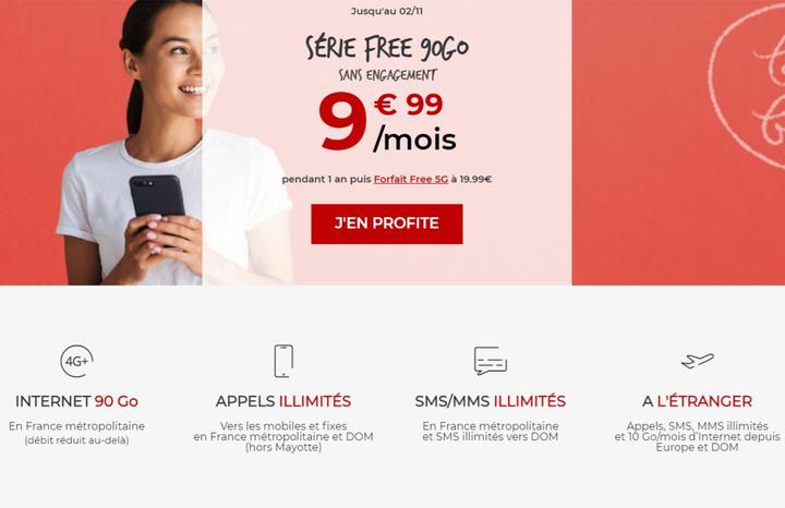 Free mobile relance son forfait bon marché : 90 Go à moins de 10 euros par mois 