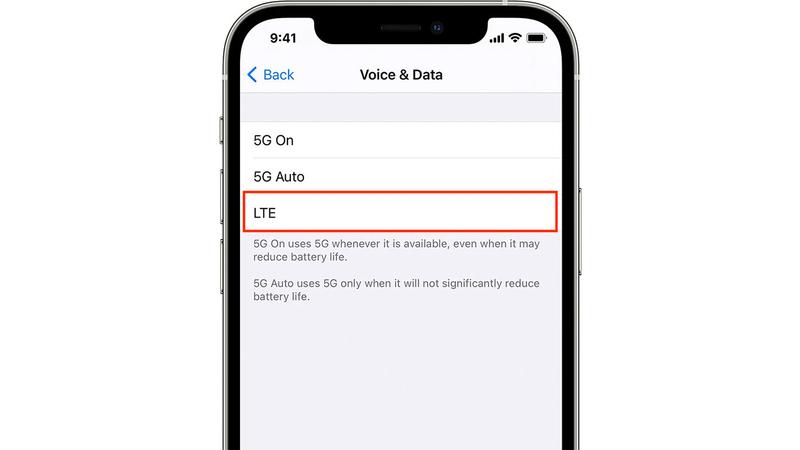 How to turn off 5G on iPhone 13?