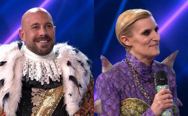 Pepe Reina y la prima de Felipe VI, María Zurita, desenmascarados en 'Mask singer 2'