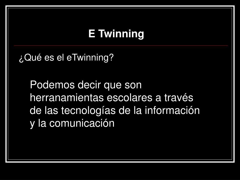 Qué es el twinning