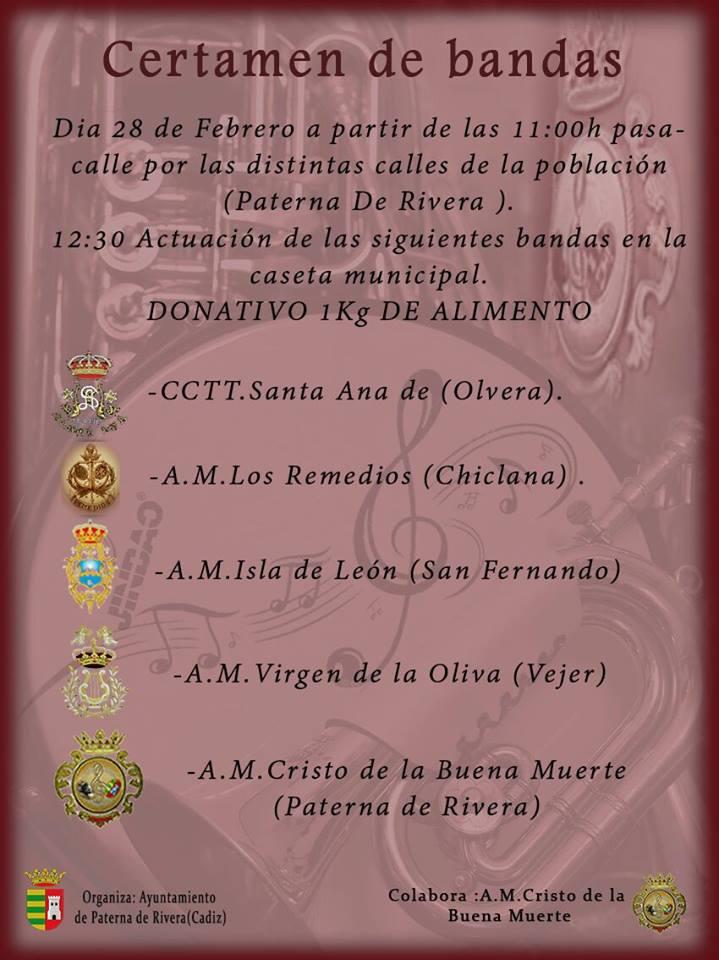 La A.M. Buena Muerte de Paterna de Rivera cesa todos los contratos para Semana Santa excepto el Jueves Santo 
