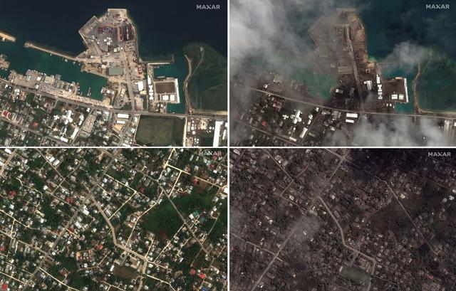 First images of the devastation in Tonga: the tsunami razed all the houses of an island and the death toll grows