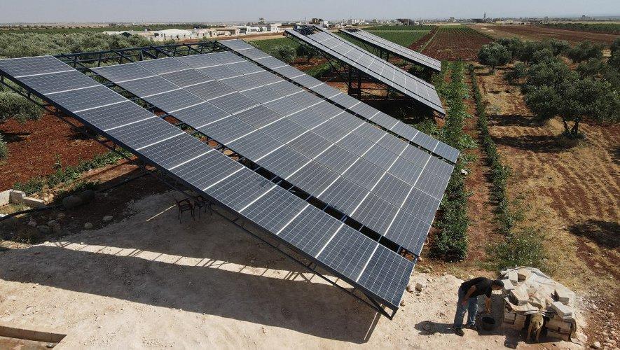 En Syrie, l'énergie solaire pour charger son portable ou planter des tomates 