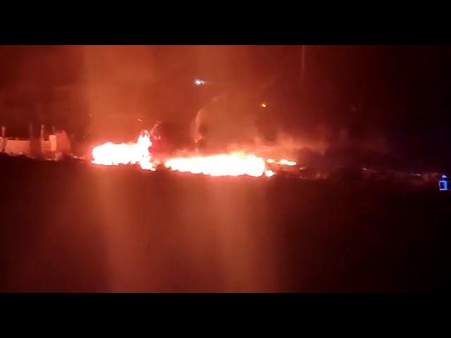 Incendio en la barriada arboleana de Limaria | La Voz de Almería 