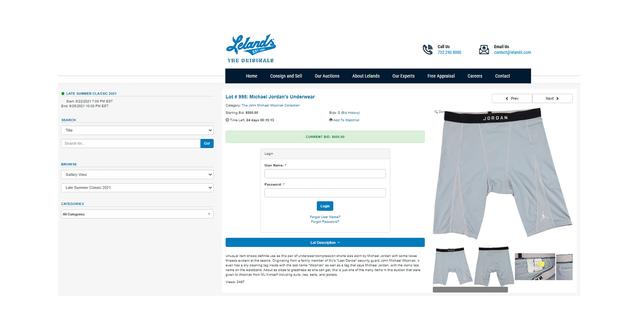 Subastan ropa interior “muy usada” de Michael Jordan: cuál es el precio de base y quién tenía la prenda en su poder 