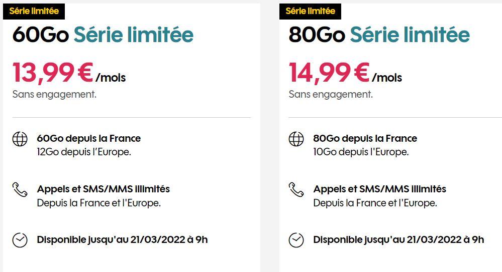 Sosh vs Cdiscount Mobile : Deux forfaits 60 Go à prix réduits valables même après un an !