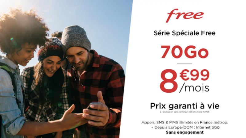 Vente privée Free Mobile sur Veepee : 50 Go à 8,99 €/mois à vie !