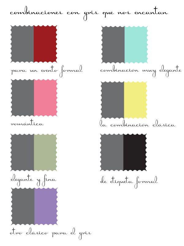 Colores que combinan con gris