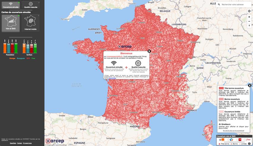 CARTE. Quel est le meilleur opérateur mobile dans votre département ?