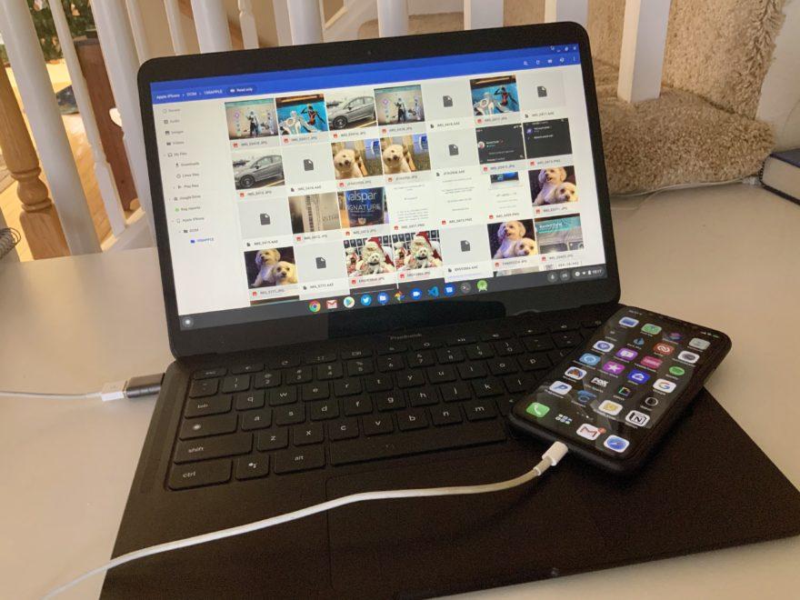 How to transfer photos from an iPhone to a Chromebook