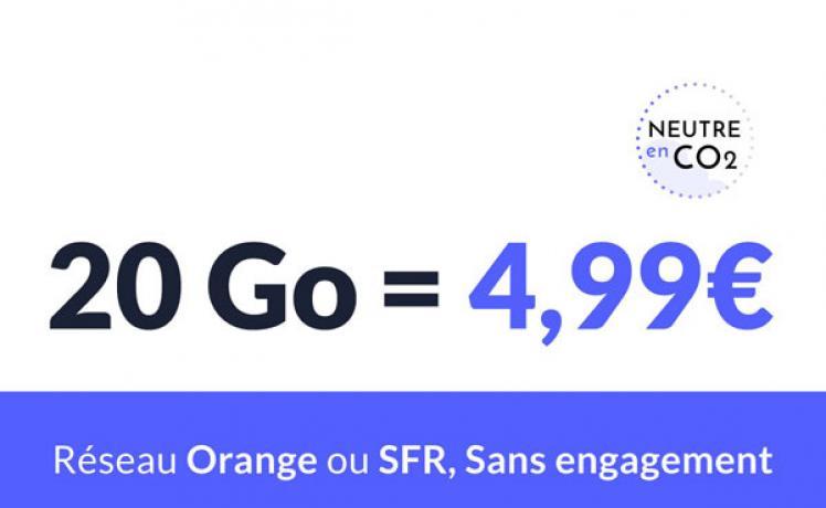 Ces promos forfaits mobiles de 20Go à 150Go dès 4.99€ par mois à saisir immédiatement 