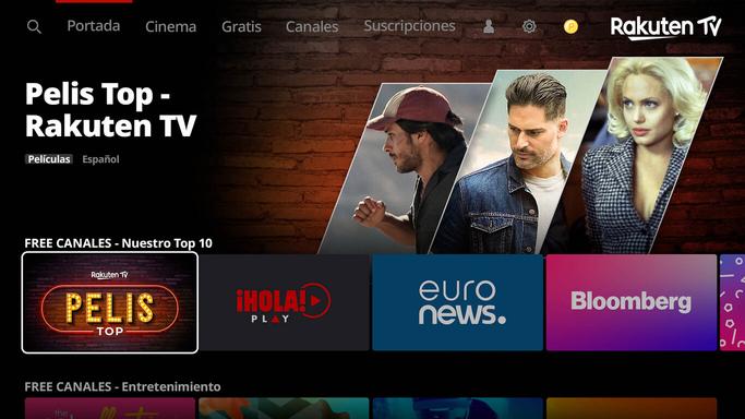 Rakuten TV, la plataforma que te ofrece películas y canales gratis