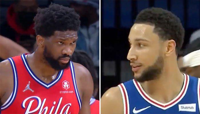NBA – Without hiding, Joel Embiid tackles Ben Simmons badly!