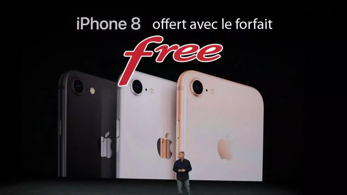 Lancement de la nouvelle vente privée de Free : un iPhone 8 et ses accessoires en cadeau, avec le forfait 150Go 