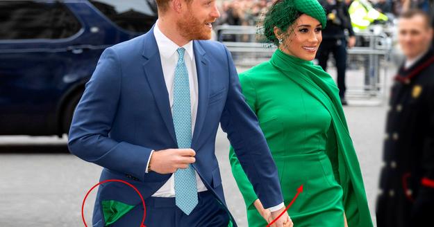 El vestido de Meghan y el detalle escondido en el traje de Harry: por qué los Sussex eligieron el verde esmeralda para escenificar su adiós 