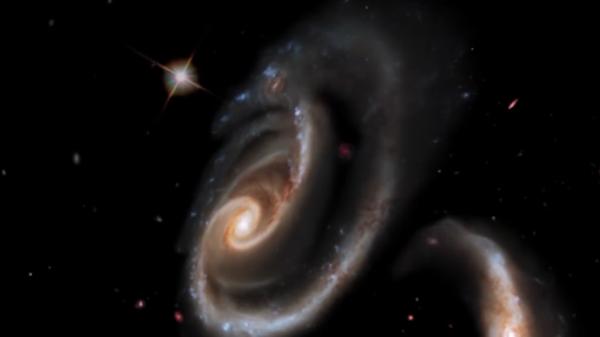 NASA is made 'influencer': video of two galaxies interacting