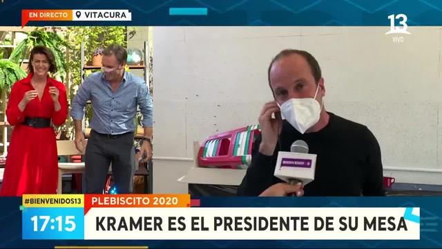 Entretención “Es horrible”: Kramer imitó a Amaro Gómez-Pablo frente a él y se avergonzó