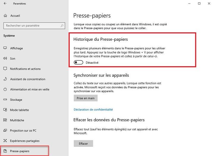 Comment accéder à l’historique du presse-papiers sur Windows 10