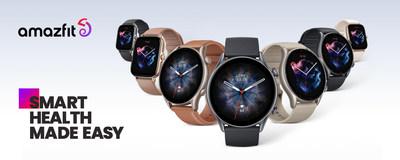 Les nouvelles séries de montres Amazfit GTR 3 Pro, GTR 3 et GTS 3 sous configuration Zepp OS