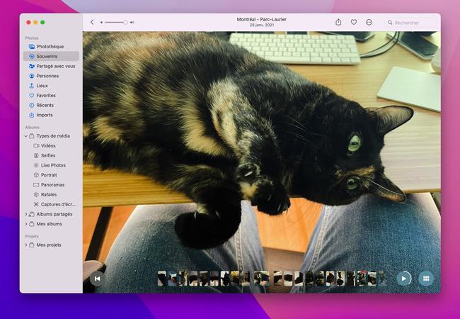 macOS 12.1 : les Souvenirs de l'app Photos s'inspirent de ceux d'iOS 15 | MacGeneration