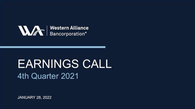 Western Alliance Bancorp (WAL) Q4 2021 Earnings Call Transcript 