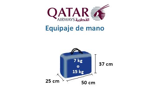 Equipaje de mano de Qatar Airways: 7 trucos imprescindibles Equipaje de mano con Qatar Airways: peso, tamaño y tasas Facturación en bodega con Qatar Airways: peso, tamaño y tasas