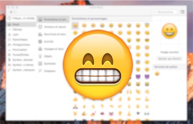 Tip: a shortcut to display emojis on OS X |Macgeneration