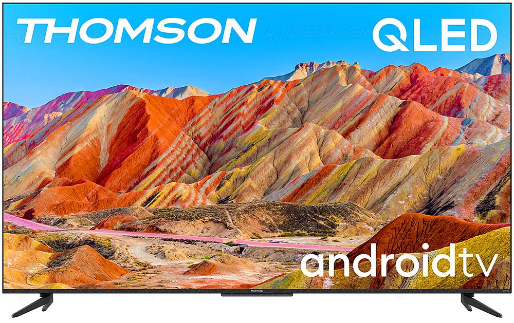 TV QLED Ultra HD 4K Thomson 55UH7500 : Android TV 11, HDR 10+, HDR Dolby Vision, Dolby Atmos… 