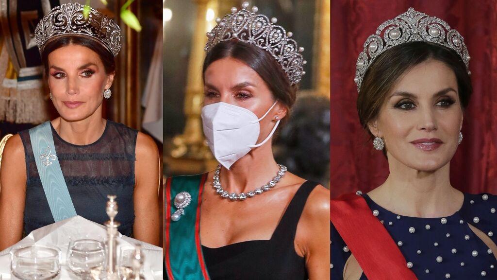 Las tiaras de Letizia: estas son las joyas (y sus precios de cinco cifras) favoritas de la reina 