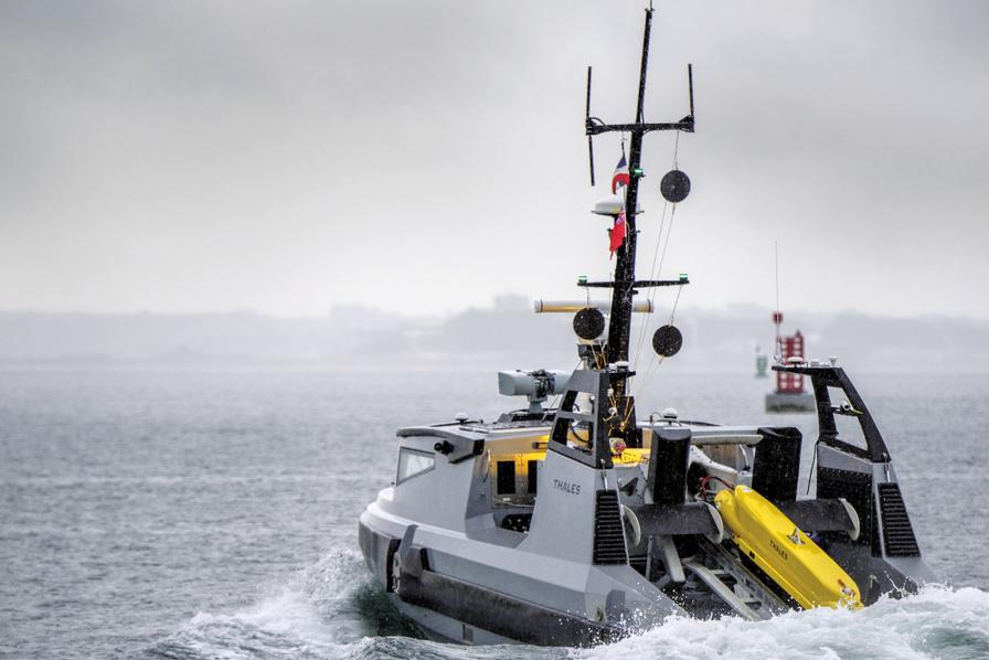 Un bateau-drone pourrait remplacer les chasseurs de mines, une innovation de Thales Brest 