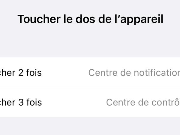 iOS 15.2 : comment bien paramétrer la fonction "Toucher le dos de l'iPhone"