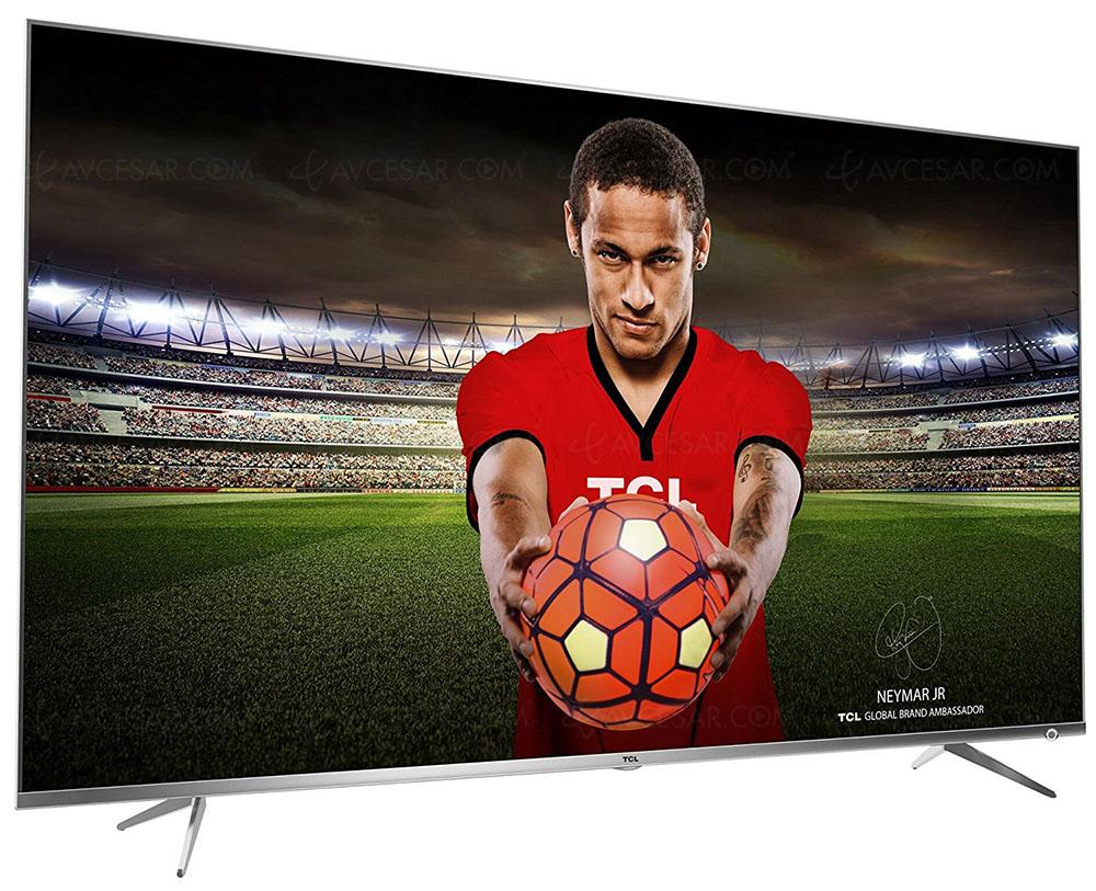 TV LED Ultra HD TCL DP660, Neymar Jr présente trois modèles HDR10/HDR HLG et Android 7.0