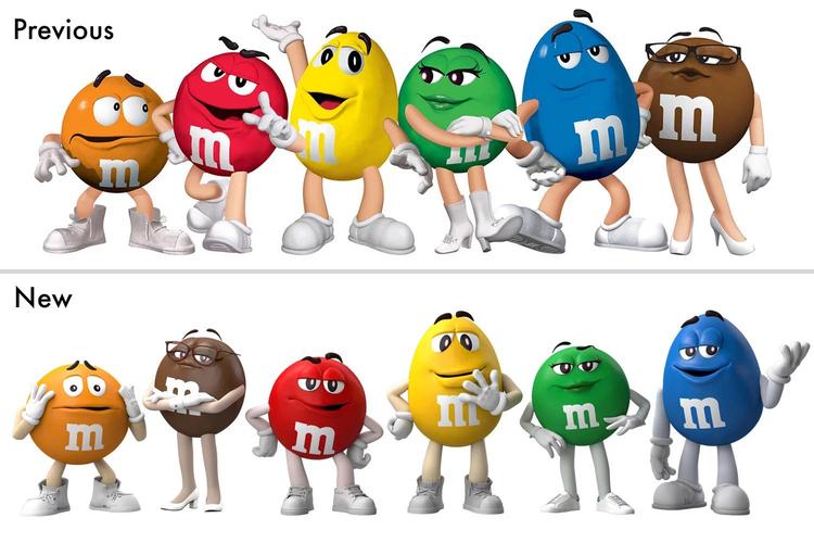 They take the boots off the green M&M and the internet criticizes it for eliminating the sexy