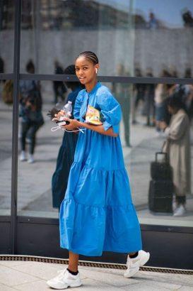 Porter des baskets avec une robe : 15 belles inspirations repérées sur Pinterest 