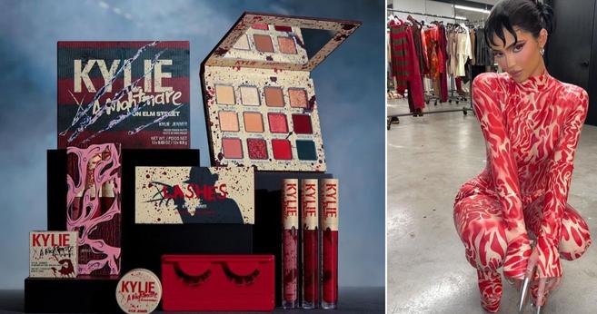 Kylie Jenner collaborates with Freddy for the cosmetics collection A Nightmare on Elm Street