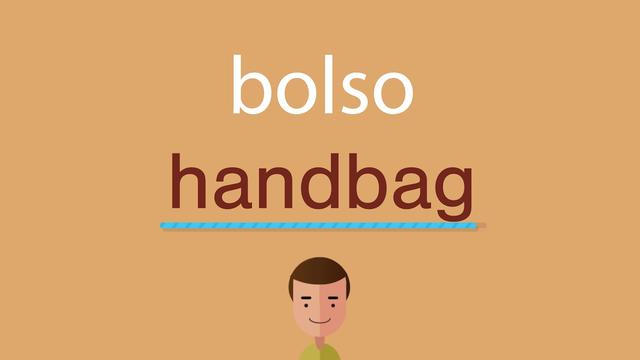 How do you say bag in English?