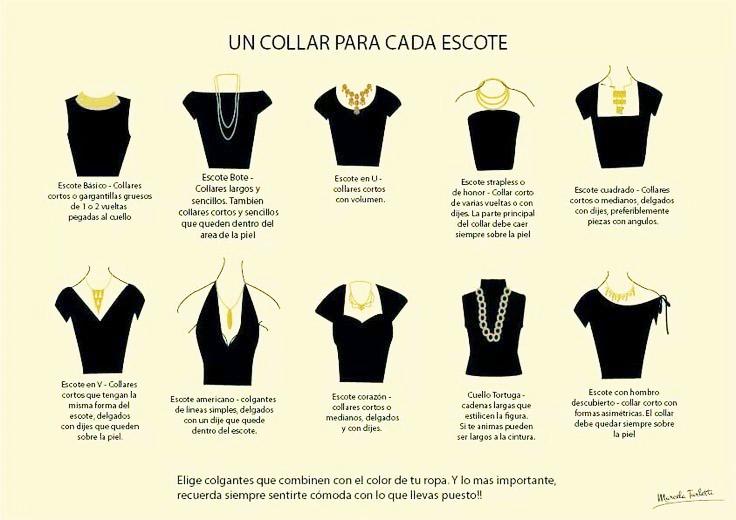 Cómo combinar tu collar con diferentes tipos de escote