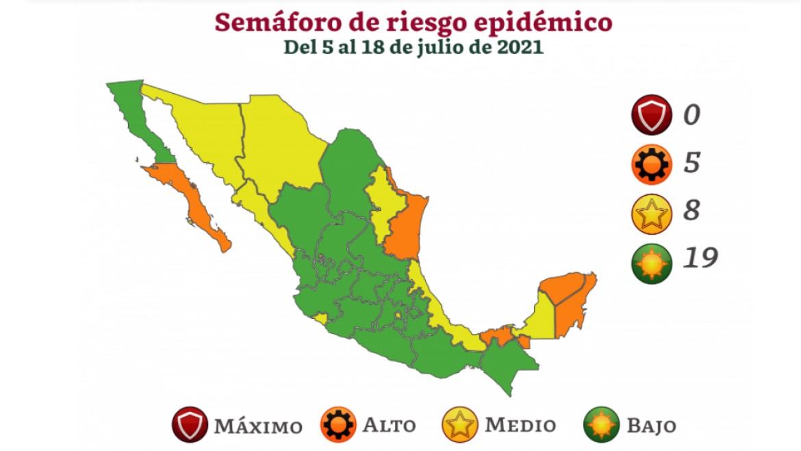 Aumentan los contagios de COVID en México: Semáforo y medidas de prevención por estado 