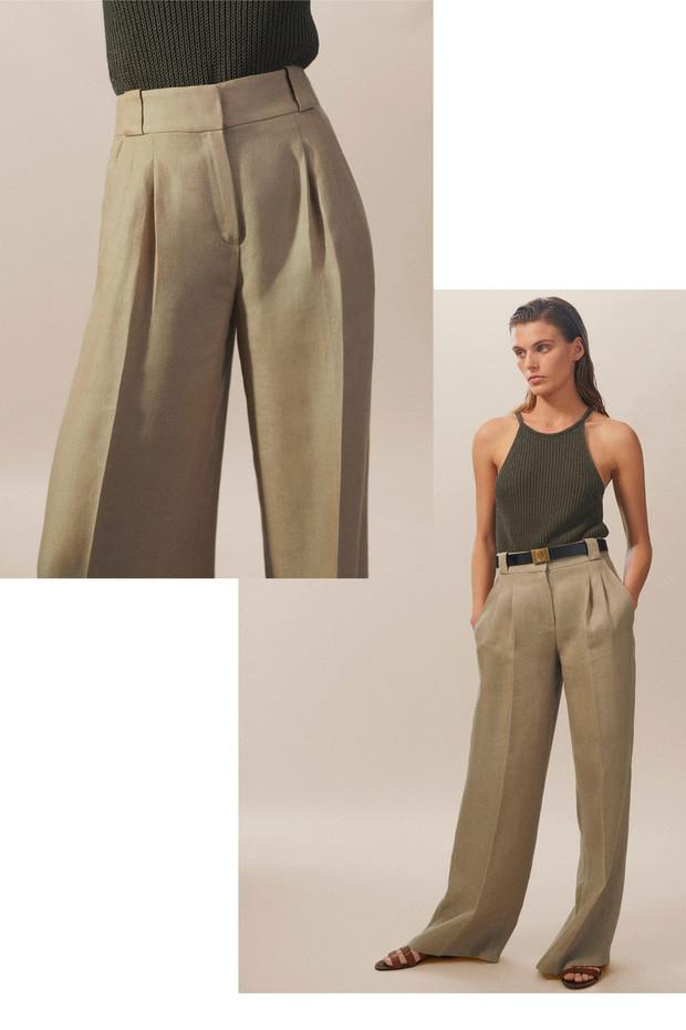 El pantalón ancho de Massimo Dutti es el NUEVO pantalón campana porque puede combinarse con sandalias planas o de taconazo y disimula cadera